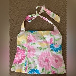 Lilly Pulitzer “White Label” Halter Top Size 8